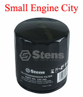 120-345-JD 118 Oil Filter Replaces John Deere AM101207  Used with Kohler Engines  (Long Filter)