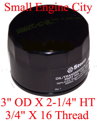 120-485-JD 118 Short Oil Filter Replaces John Deere AM119567, AM125424, GY20577 and LG492932S