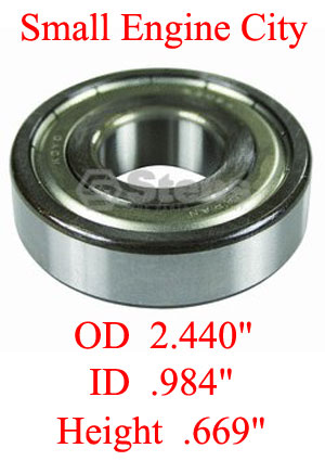 Spindle Bearing Exmark 1-303057, 1-303543 and 1-363173