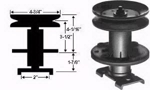 285-205-NO Quill Assembly Replaces 51438 / 56283 / 310240 / 779057 / 50334 / 50335 / 50630 / 313907