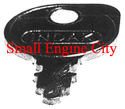 2932-CU 087 Indak Ignition Key